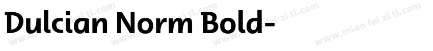 Dulcian Norm Bold字体转换